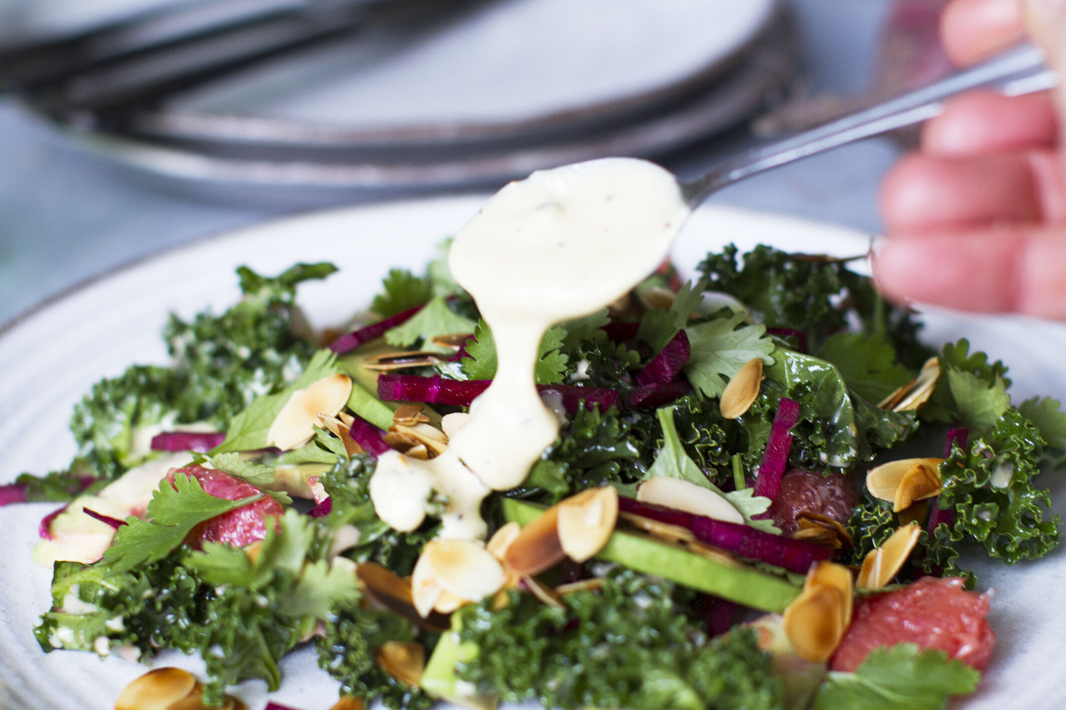 Working from home? Treat yourself to this delicious superfood salad with umami dressing